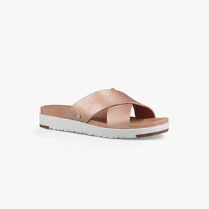 Ugg Kari Metallic Women Slippers Rose/Gold (7801VLQBM)